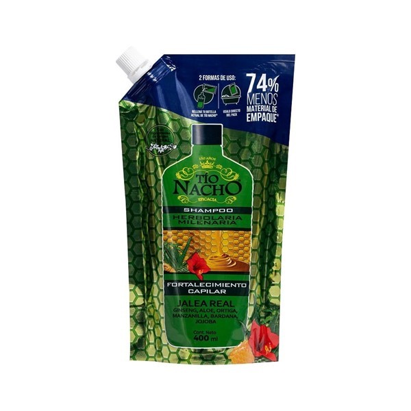 Tio Nacho Shampoo Herbolaria Doy Pack 400 ml alt