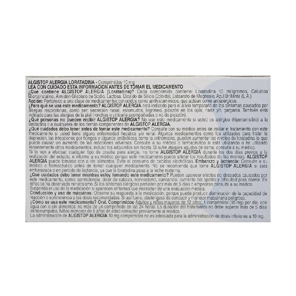 Algistop Loratad x 15 comp alt