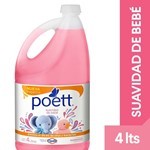 Limpiador Desinfectante De Pisos Poett Suavidad De Bebé 4 L #1