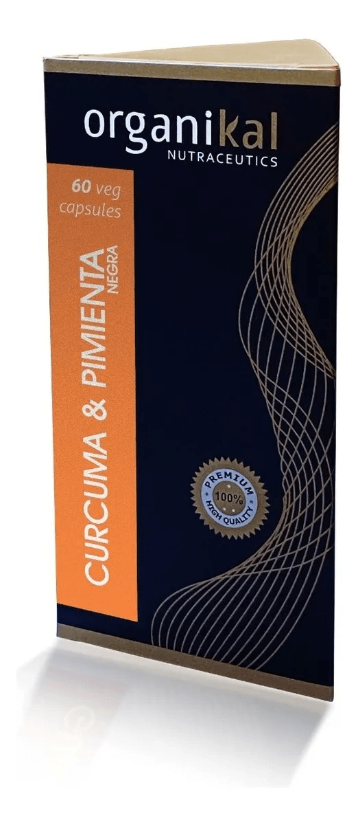 Cúrcuma Pimienta Negra Organikal Depura Desinflama 60Cap