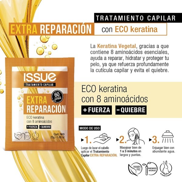 Issue Tratamiento Extra Reparación Sachet 25 gr (24 Unidades) alt