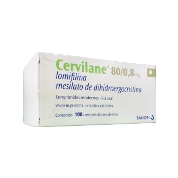 Pharmadorf Cervilane Lomifilina + Dihidroergocristina x 100 Comp Recubiertos #1