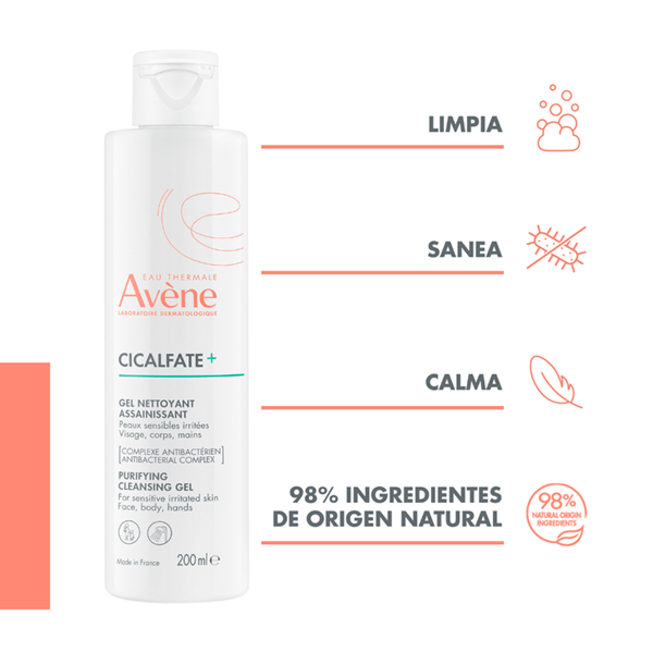 Avene Cicalfate Gel limpiador Purificante 200ml alt