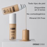 Isdin Base Maquillaje Coverage Spf50 30 ml Tono Bases 2 Beige #3