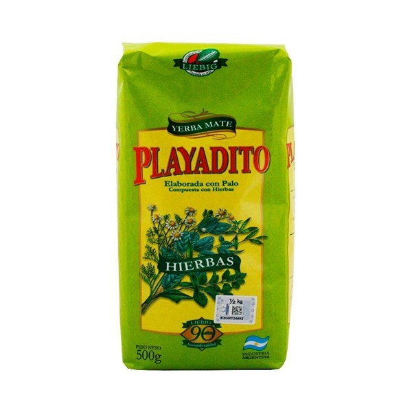 Yerba Mate Playadito Compuesta Hierbas 500 Gr