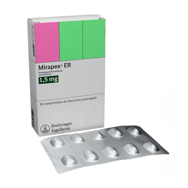 Mirapex Er 1.5 mg | 30 comprimidos | Pramipexol #1