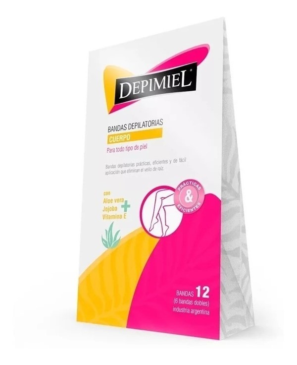 Depimiel Bandas Depilatorias Corporal x 12 Unidades