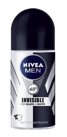 Nivea Desodorante Antitranspirante  men Invisible B&W Roll On 50 ml