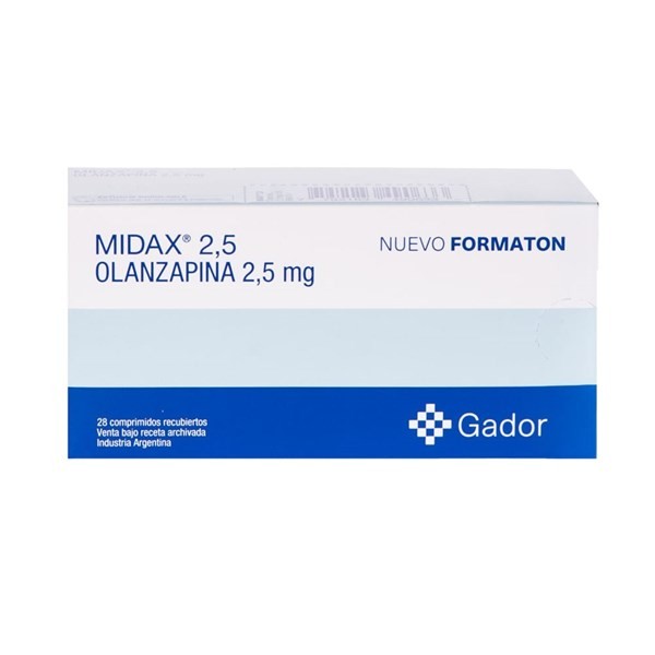 Gador Midax 2,5 Mg Olanzapina x 28 Comp #1