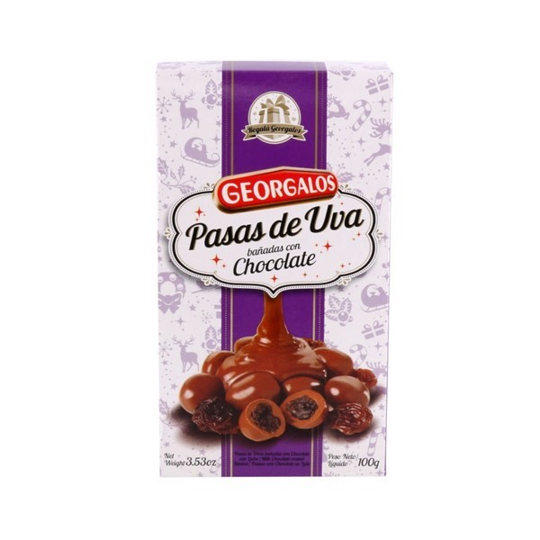 Pasas Georgalos C/chocolate X 100 Gr.-est-gr.-100