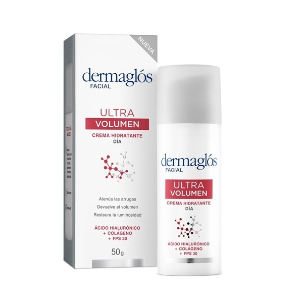 Crema Facial Dermaglós Ultra Volumen Día x 50 g