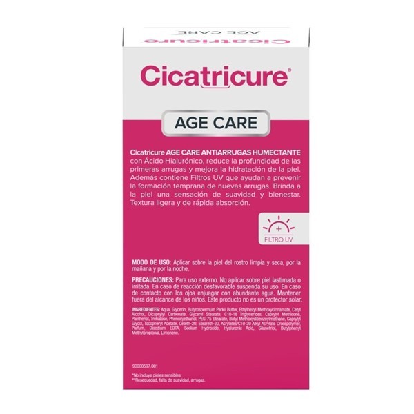 CICATRICURE Age Care Crema Antiarrugas Humectante | 50 gramos alt