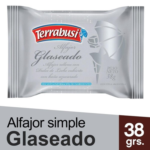 Alfajor Blanco Con Dulce De Leche Terrabusi 38 Gr #1