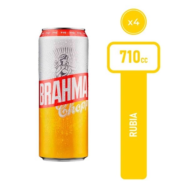 Cerveza 710 cc Fourpack Brahma #1