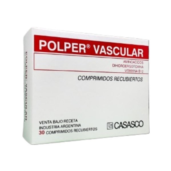 Casasco Polper Vascular Dihidroergotoxina + Vit.B12 + Asoc. x 30 Comp Recubiertos #1