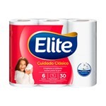 Papel Higiénico Elite Hoja Simple Con Algodón X6 30 Mts. #1