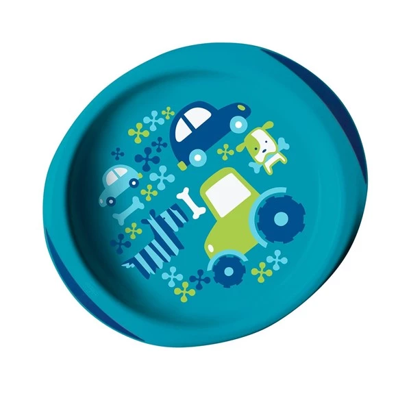 Chicco Set de Platos Celeste (12 Meses +) alt