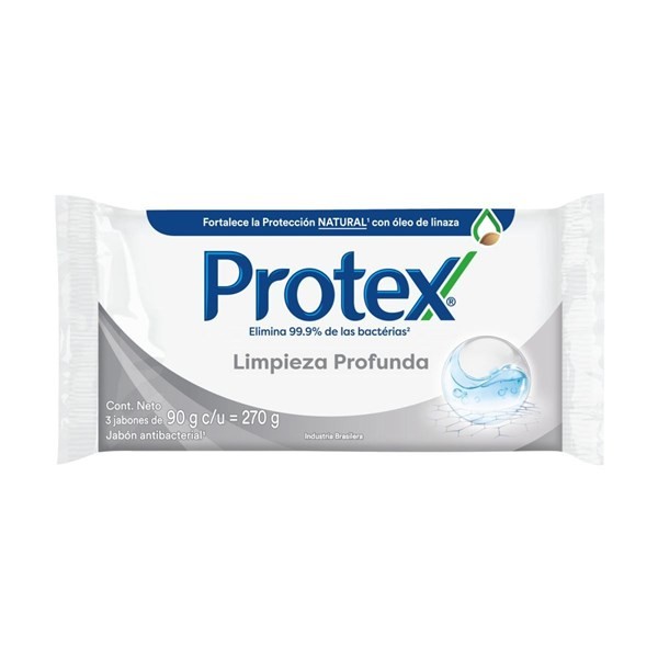 Protex Jabon Limpieza Profunda 90 gr (3 Unidades) alt