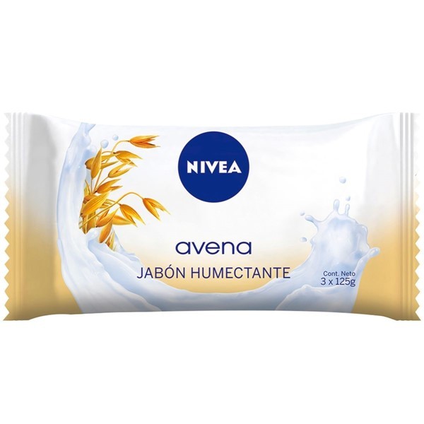 Nivea Jabon Humectante Avena 3 X 125 Gr alt