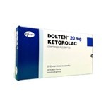 Pfizer Dolten Ketorolac 20 Mg x 20 Comp #1