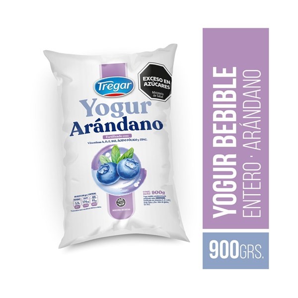 Yogur Bebible Entero Tregar De Arándano 900 G. #1