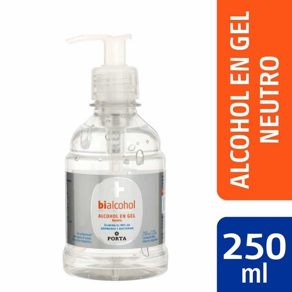 Alcohol en Gel Bialcohol Con Glicerina x 250 ml alt