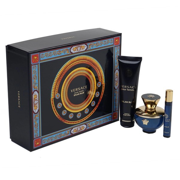 Versace Set Dylan Blue For Woman (Edp 100 Ml + Edp 10 Ml + Body Lotion) | Estuche #1