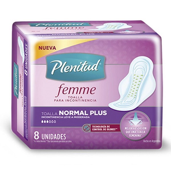 Toalla Normal Plus Plenitud Femme (8u) alt