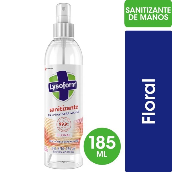 Lysoform Sanitizante Floral Spray 185 ml #1