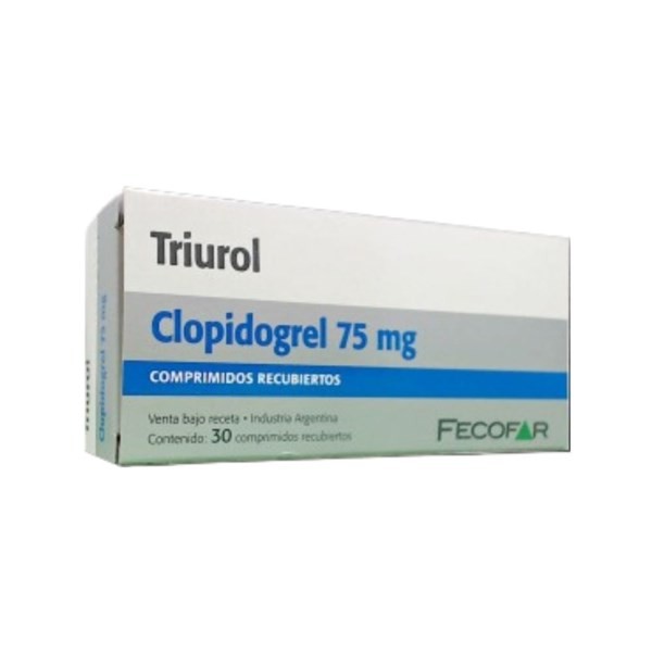 Fecofar Triurol Clopidogrel 75 Mg x 30 Comp #1