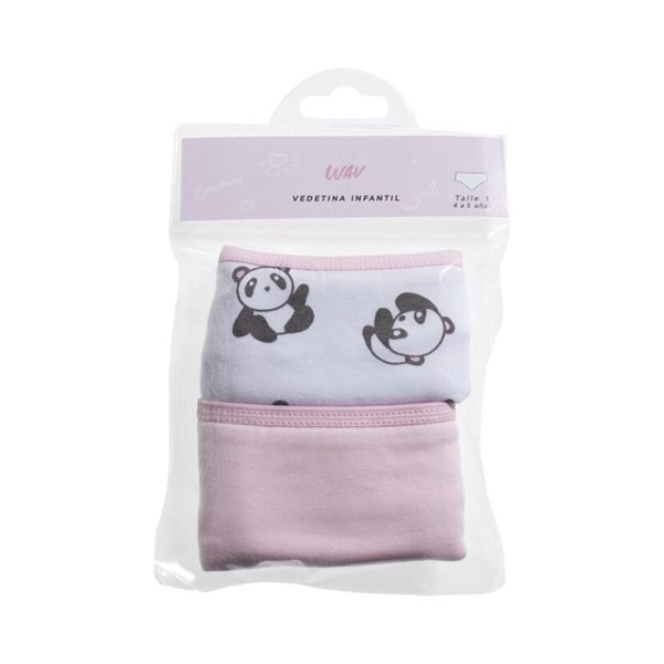 Bombacha Vedetina Infantil Wav Kids Panda Talle 4 a 5 x 2 un alt