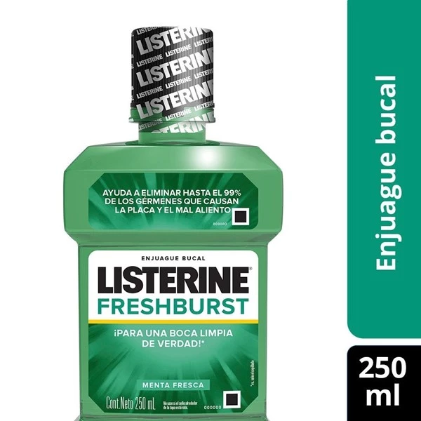 Listerine Enjuague Bucal Fresh Burst 250 Ml