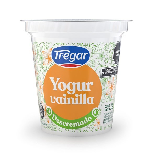 Yogur Descremado Firme Tregar Firme De Vainilla 125 G. #1