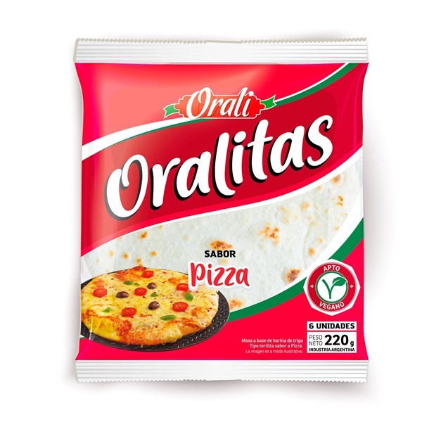 Tortilla de Trigo Orali Sabor Pizza x 6 uni #1