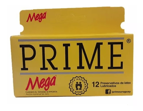 Preservativo Prime Mega Amarillo x 12 #1