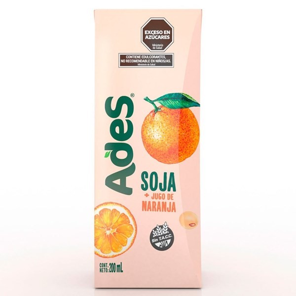 Ades Soja + Jugo de Naranja 200 ml alt
