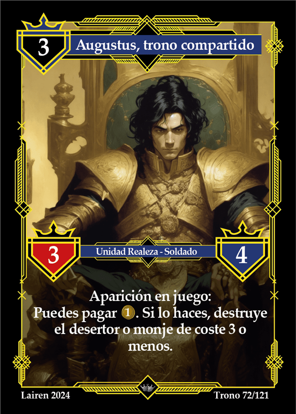 072 Augustus, Trono Compartido 1ra Edicion - Coste 3