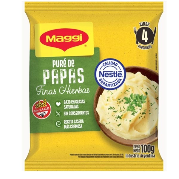 Pure Papa Hierba Cremoso Maggi 100 Gr. #1