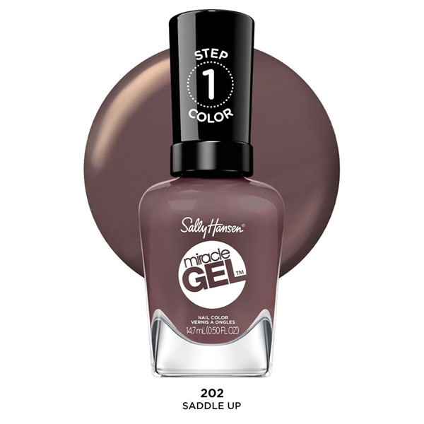 Esmalte de Uñas Sally Hansen Miracle Gel x 14,7 ml Color 202 saddle #1