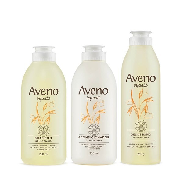 Aveno Kit Básico Cuidado Infantil Shampoo, Acondicionador  Y Gel de Baño #1