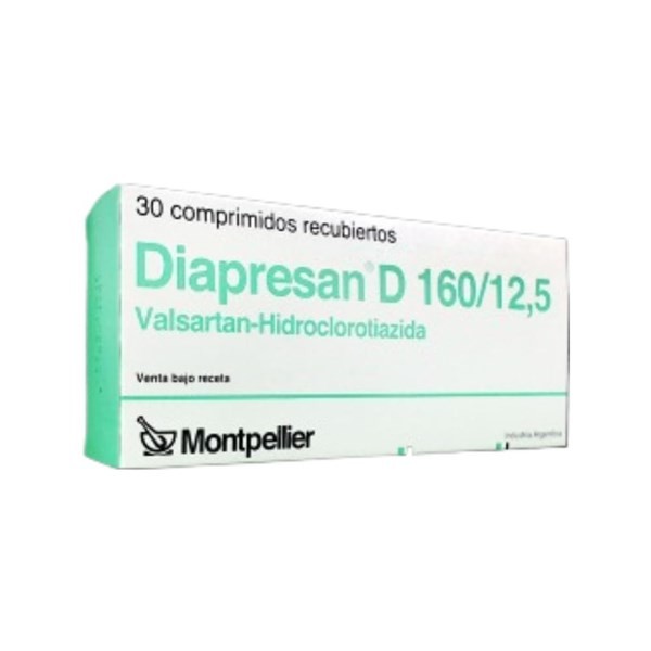 Montpellier Diapresan D 160 / 12,5 Mg Valsartán+Hidroclorotiazida x 30 Comp #1