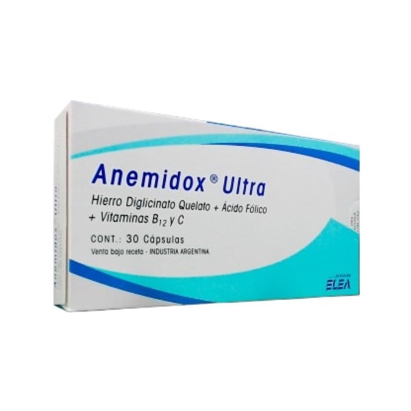 Elea Anemidox Ultra Hierro + Fólico, C. + Asoc. x 30 Cáps #1