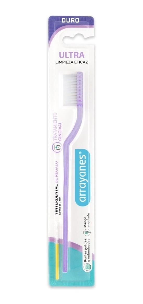 Arrayanes Cepillo Dental Ultra Duro Limpieza Eficaz 1 Unidad