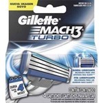 Gillette 3 mach Turbo Repuesto x 4 Unidades #1