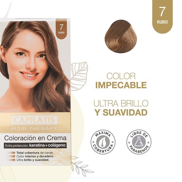 Capilatis Kit Coloración en Crema Rubio N°7 alt
