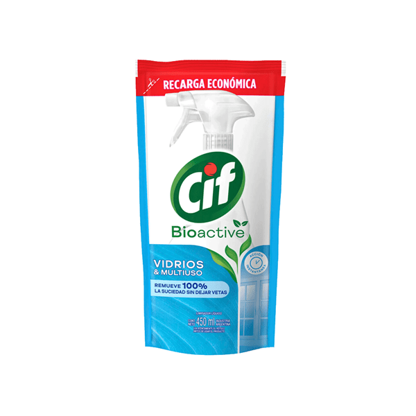 Limpiador Vidrios &Amp; Multiuso Cif Bioactive x 450 ml alt