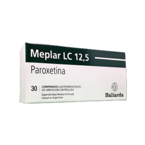 Baliarda Meplar Lc 12,5 Paroxetina 12,5 Mg x 30 Comp
