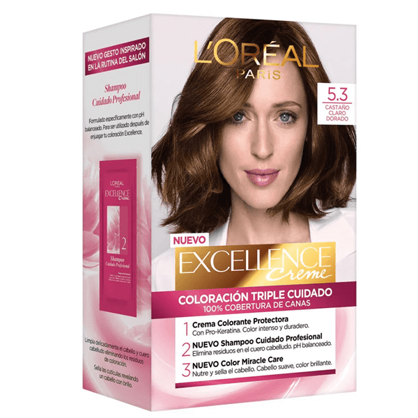 Excellence Kit de Coloracion Castaños 5.3 Chocolate Praline