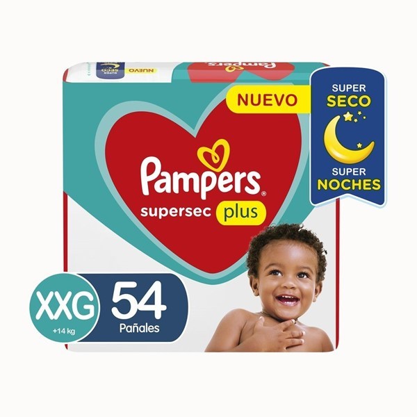Pampers Pañales Supersec Plus (54 Unidades) Xxg #1