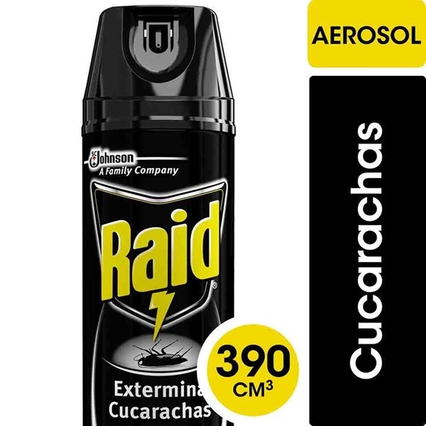 Raid Aerosol Extermina Cucarachas 390 ml alt
